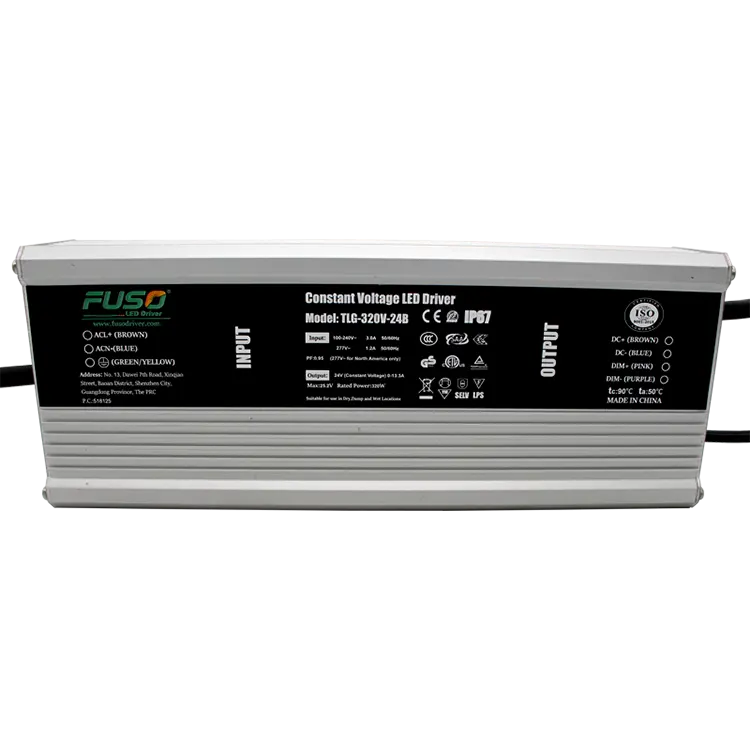 ارتفاع PF 24V 320W سائق الصمام الجهد المستمر